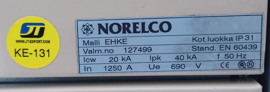 1250A 690V Icw 20kA Norelco EHKE