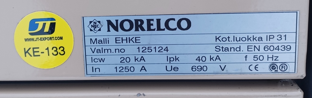 1250A 690V Icw 20kA Norelco EHKE