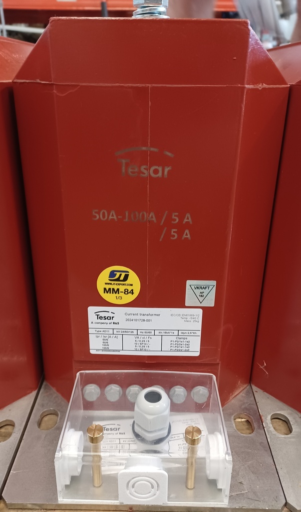 Virtamuuntaja Tesar AD11 50-100/5-5A 0.2S