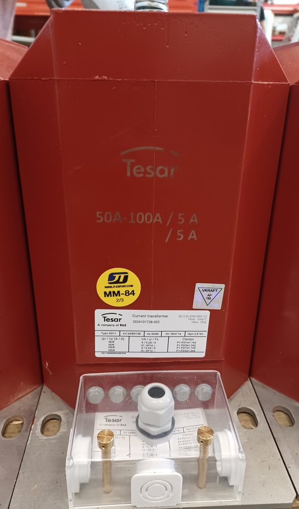Virtamuuntaja Tesar AD11 50-100/5-5A 0.2S