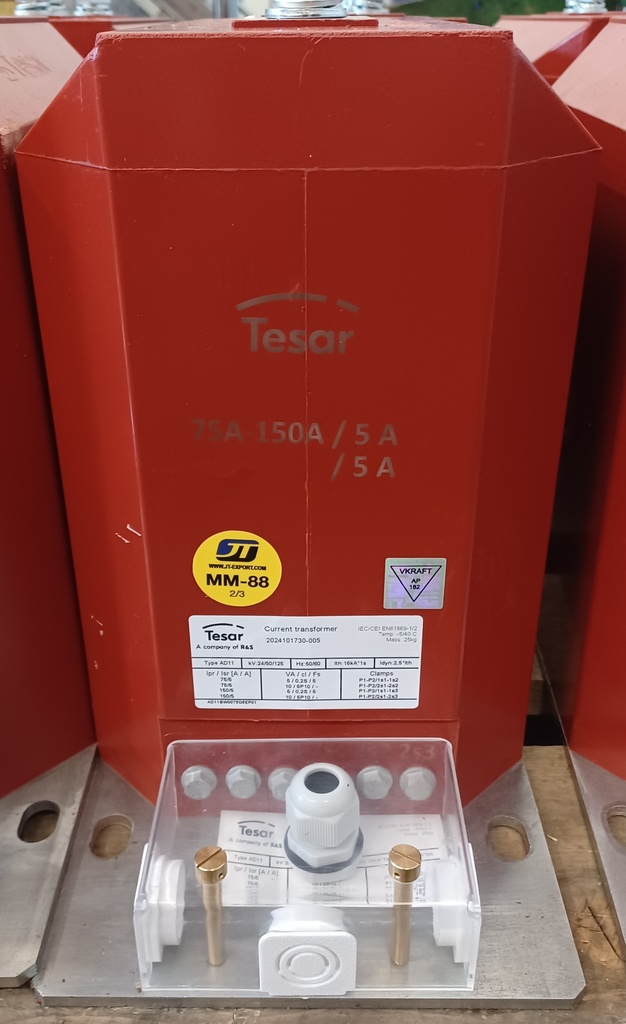 Virtamuuntaja Tesar AD11 75-150/5-5A 0.2S