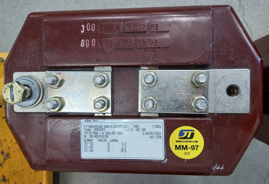 Virtamuuntaja ABB KOFA24F2 300-600/5/5A 0.2/0.5/5P10