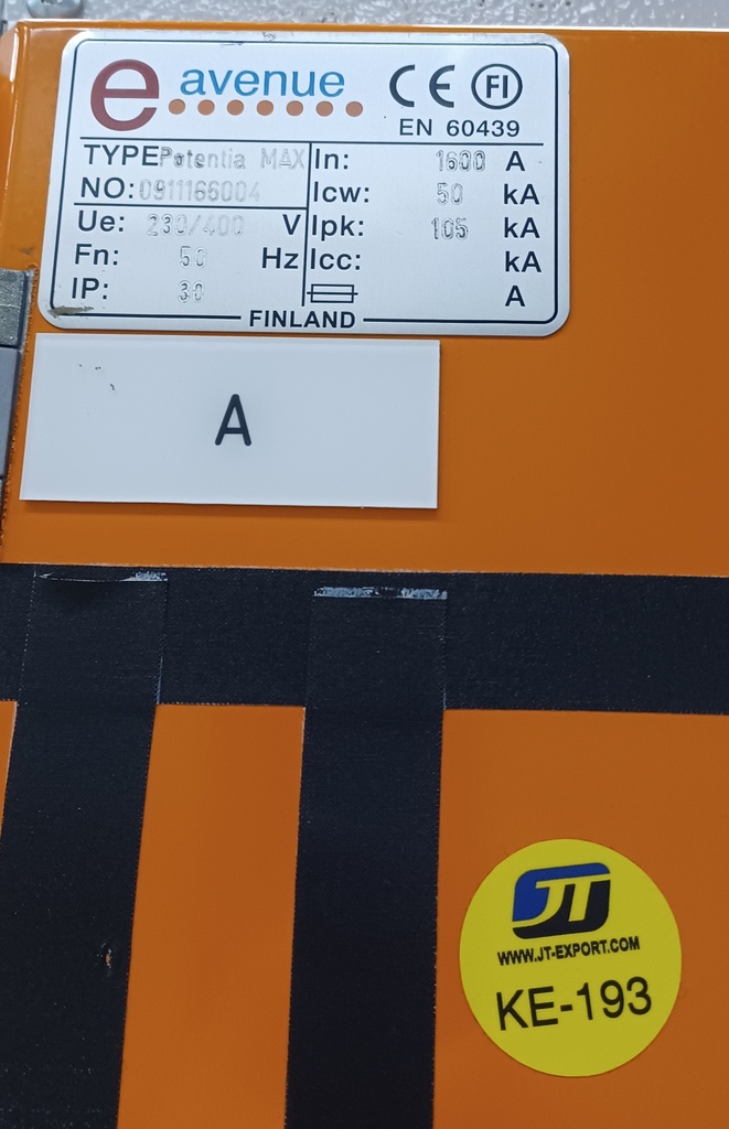 1600A 230_400V Icw 50kA Ipk 105kA Kentät 01-03 EAvenue PK1.2C