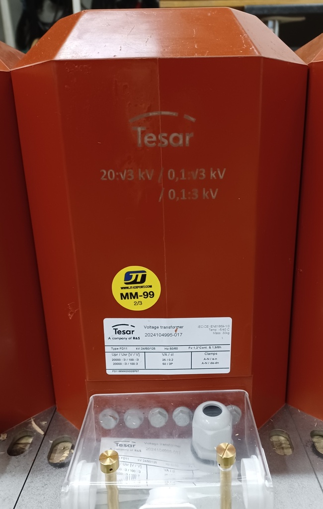 Jännitemuuntaja Tesar FD11 20000:V3/100:V3/100:3 25VA cl 0,2; 50VA