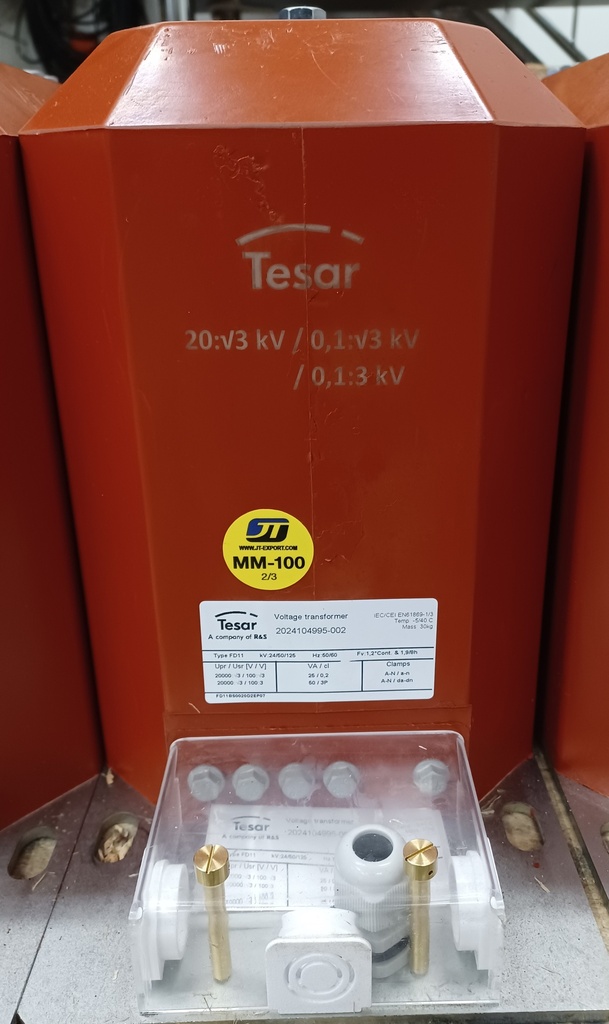 Jännitemuuntaja Tesar FD11 20000:V3/100:V3/100:3 25VA cl 0,2; 50VA
