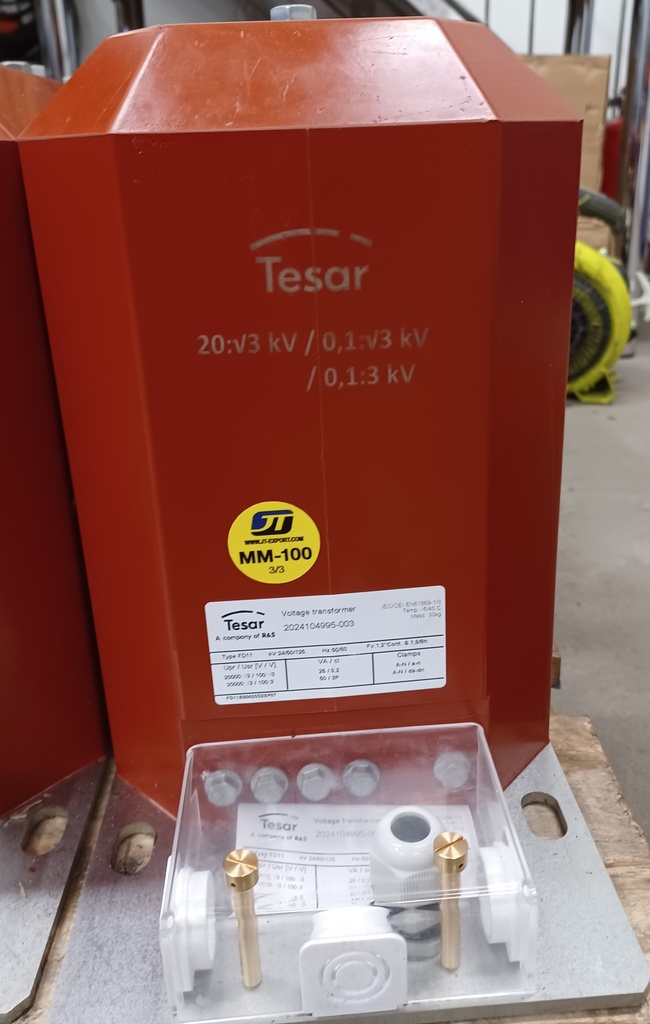 Jännitemuuntaja Tesar FD11 20000:V3/100:V3/100:3 25VA cl 0,2; 50VA