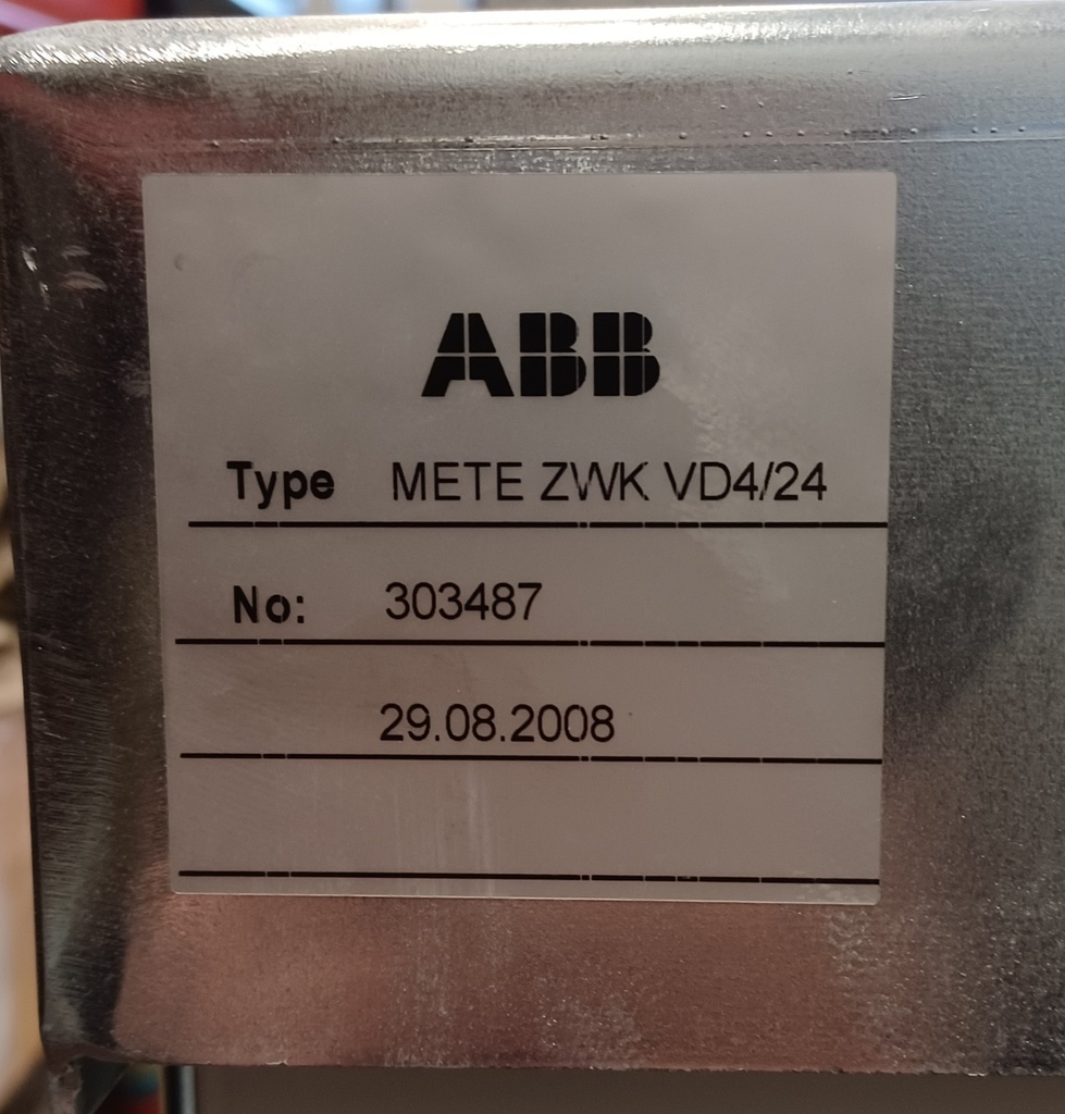 1250A ABB VD4/24 METE ZWK keskijännitekatkaisija