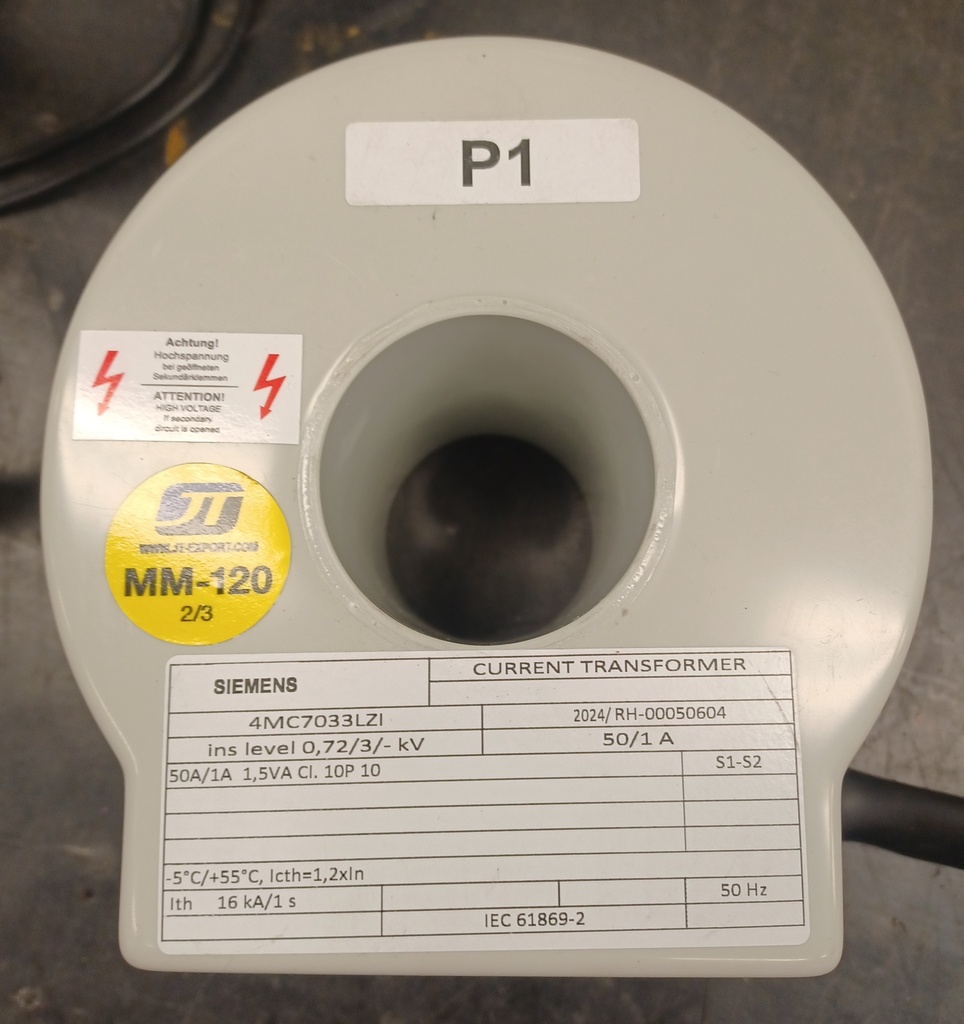 Virtamuuntaja Siemens 4MC7033LZI 50/1A, 10P UUSI