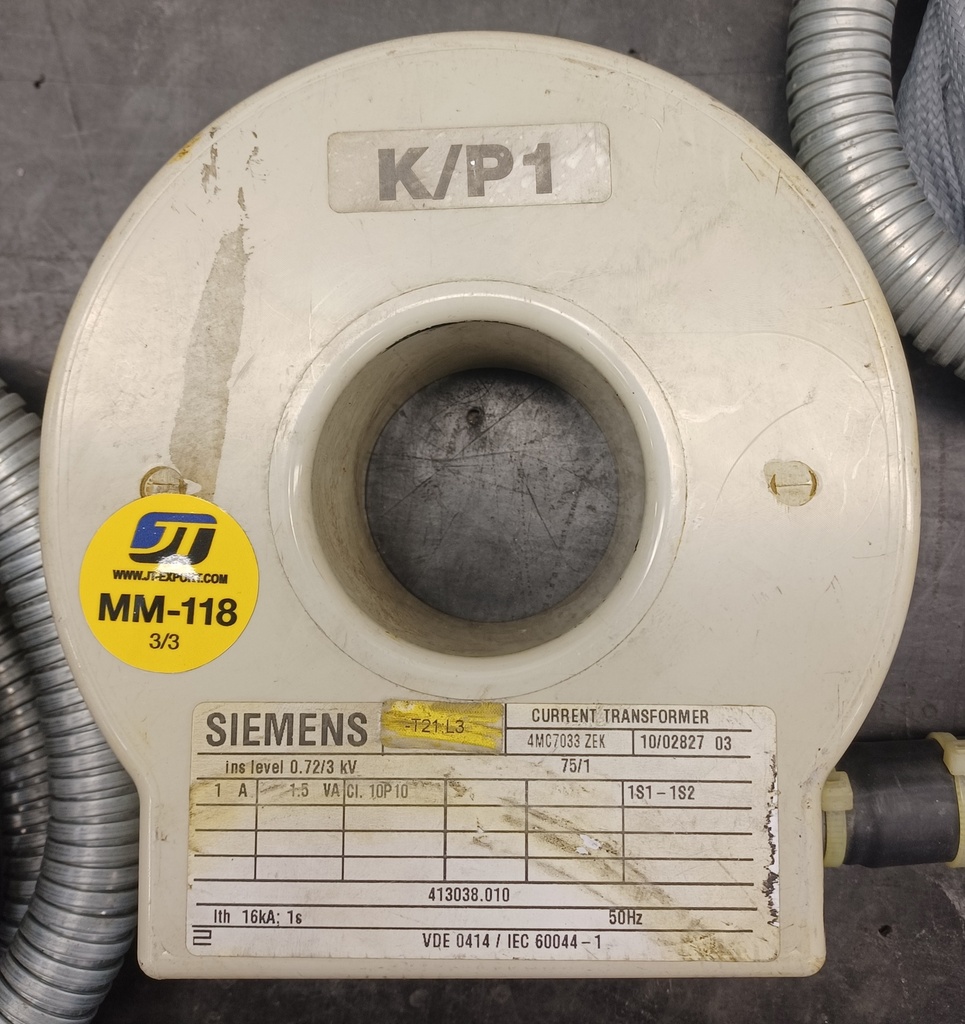 Virtamuuntaja Siemens 4MC7033ZEK 75/1A, 1,5VA 10P10