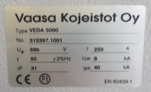 KE-12 Vaasa 690V taajuusmuuttajakeskus