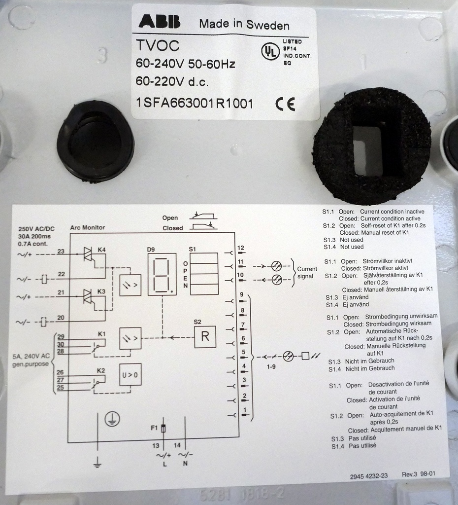 ABB TVOC valokaarivartija