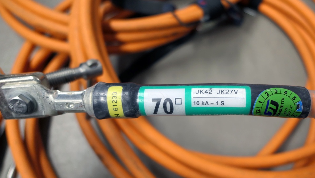 Työmaadoitusväline JK42-JK27V 35mm2 7m 3kpl