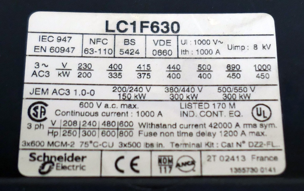 Telemeganique LC1F630