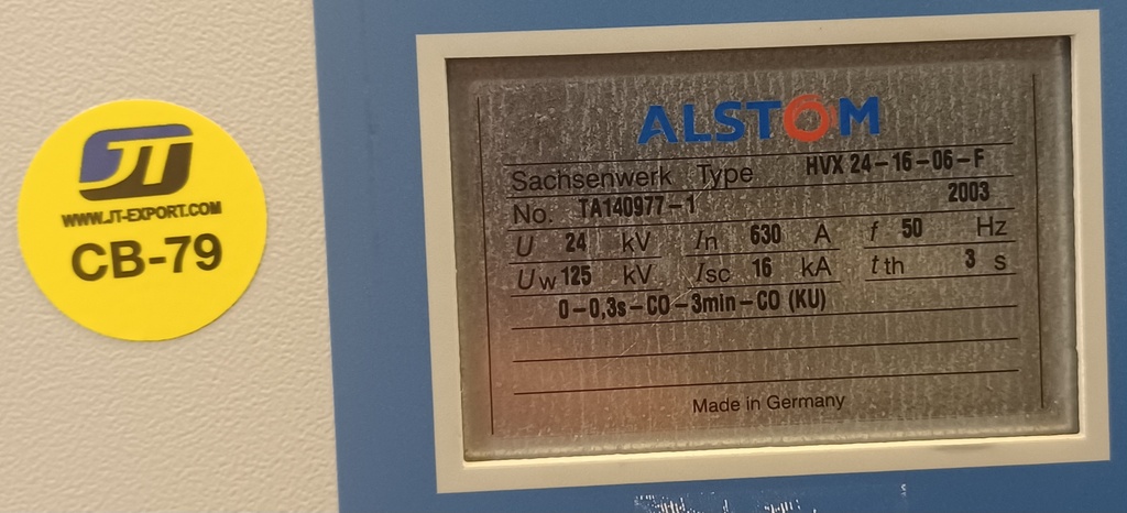 630A 24 kV Alstom keskijännitekatkaisija