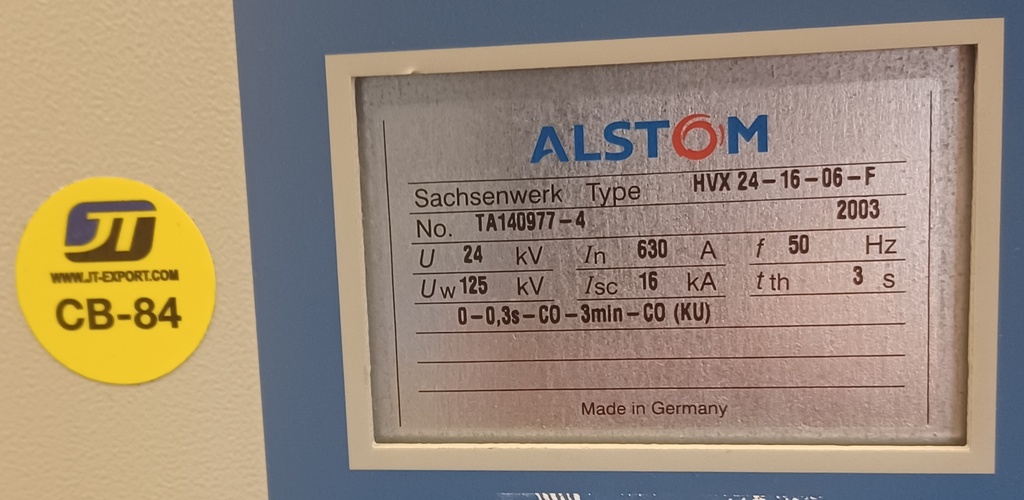 630A 24 kV Alstom keskijännitekatkaisija