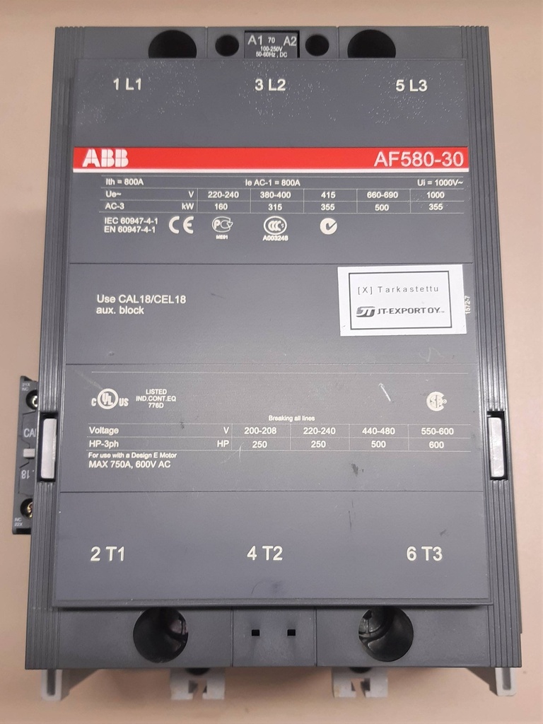 ABB AF580 kontaktori