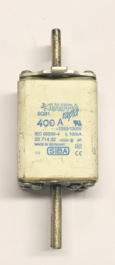Erikoisnopea kahvasulake SIBA 690V  400A DIN01 Ultra Rapid  2071432 (käytetty)