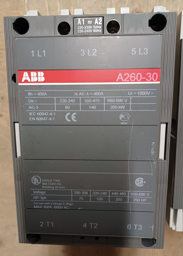 ABB A260-30 contactor 