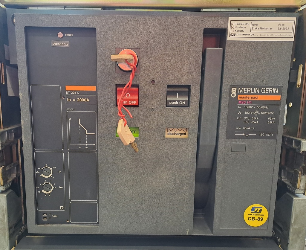 2000A katkaisija Merlin Gerin Masterpact M20 H1