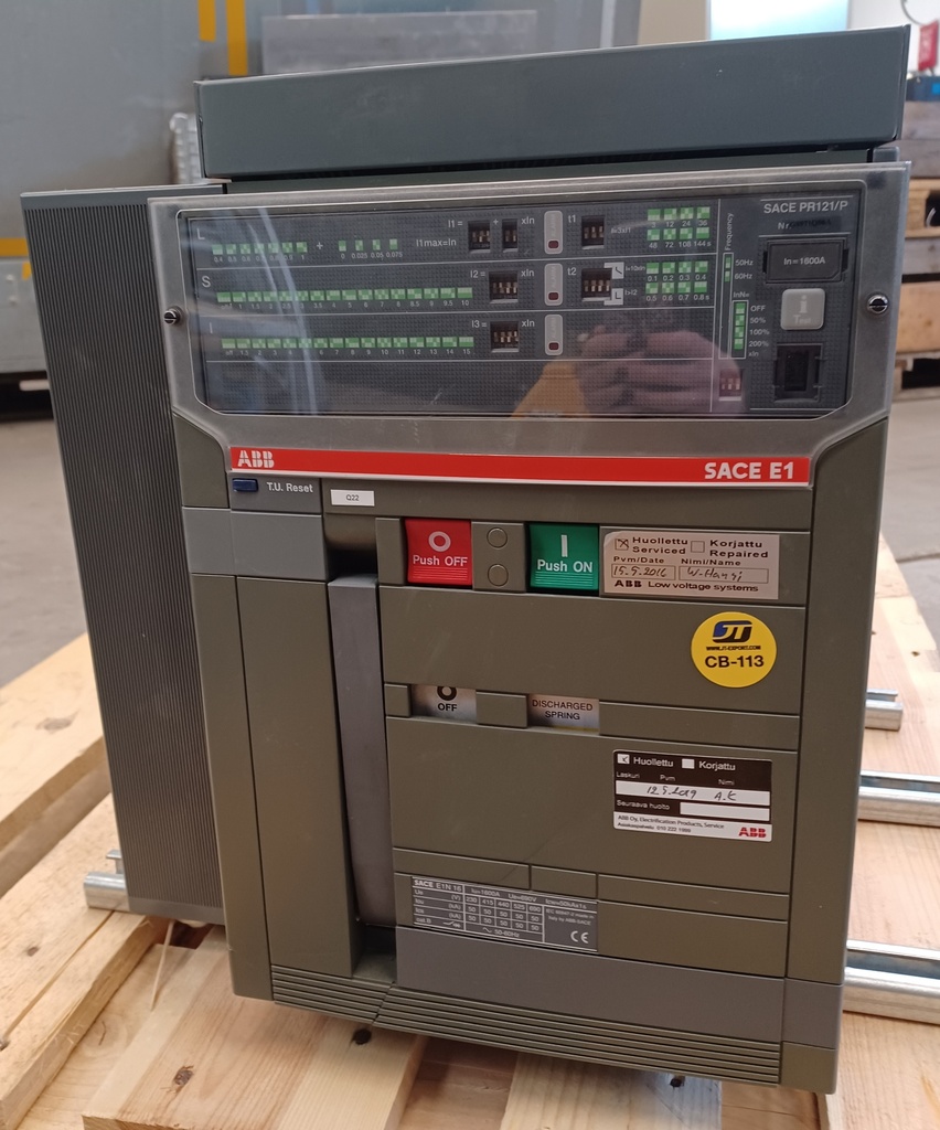1600A circuit breaker ABB SACE E1N 16