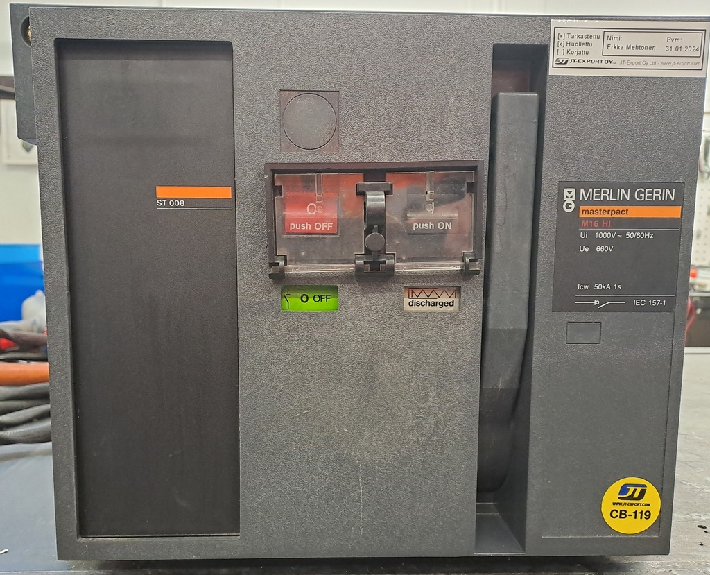 1600A circuit breaker Merlin Gerin Masterpact M16 H1