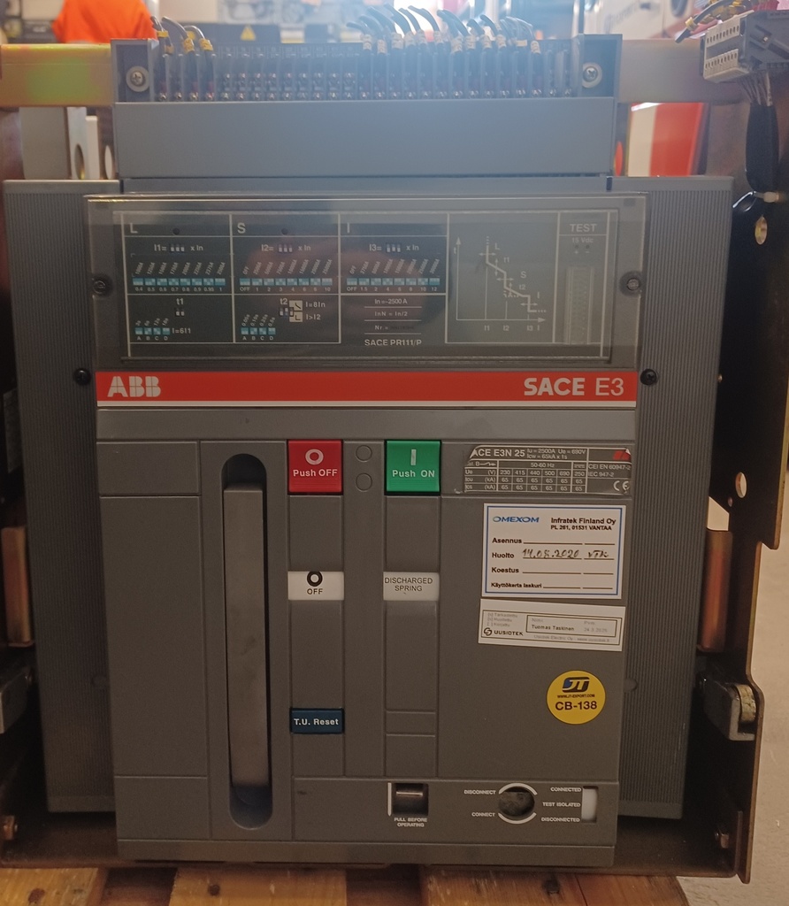 2500A Circuit breaker ABB SACE E3