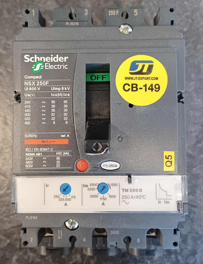 250A Circuit breaker Schneider NSX250F
