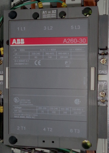 [A260-30] ABB A260-30 140kW 260A(AC-3) kontaktori