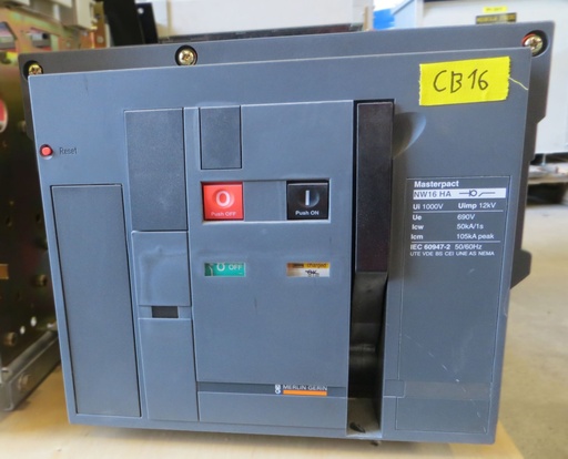 [CB16] 1600A circuit breaker MERLIN GERIN NW16 HA