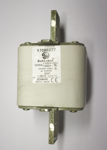 [170M6277] Extra fast handle fuse Bussmann 690V 1000AA DIN3 170M6277 (used)