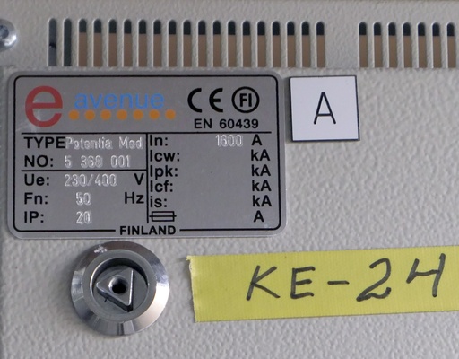 [KE-24] 1600A 400V E-Avenue kaksipuoleinen keskus
