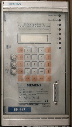 [EF372] Siemens 7UT5125v transformer differential protection relay