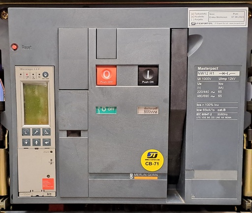 [CB71] 1200A circuit breaker Merlin Gerin Masterpact NW12 H1