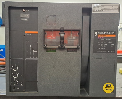 [CB120] 1600A circuit breaker Merlin Gerin Masterpact M16 H1