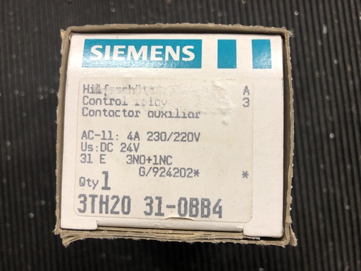 [3TH2031-0BB4] Siemens 3TH2031-0BB4 contactor 24VAC