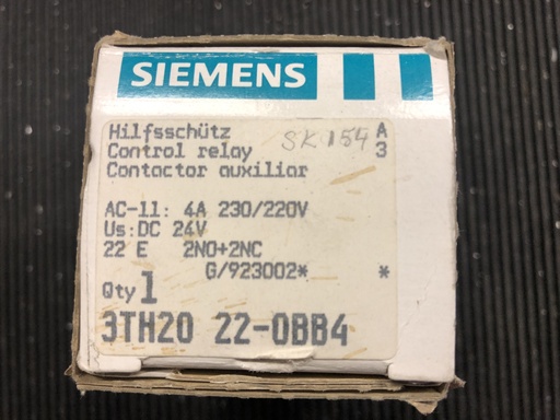 [3TH2022-0BB4] Siemens 3TH2022-0BB4 kontaktori 24VAC