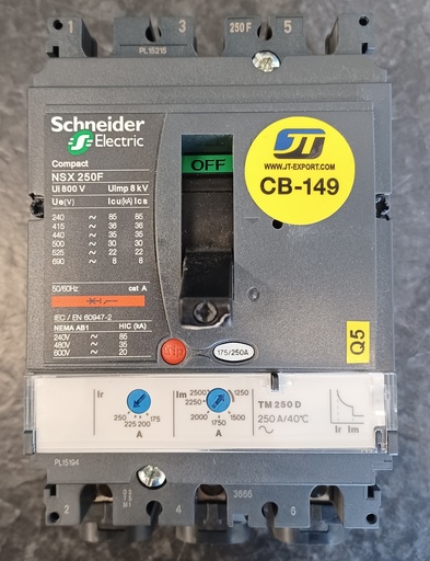 [CB149] 250A Circuit breaker Schneider NSX250F