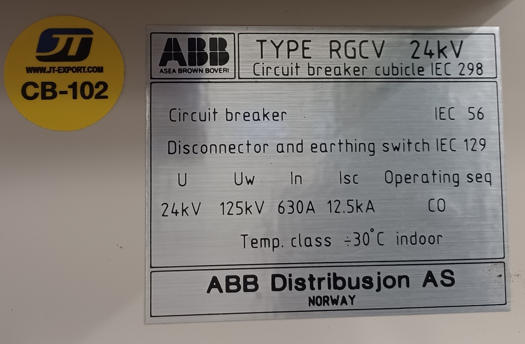 630A 24 kV ABB keskijännitekatkaisija