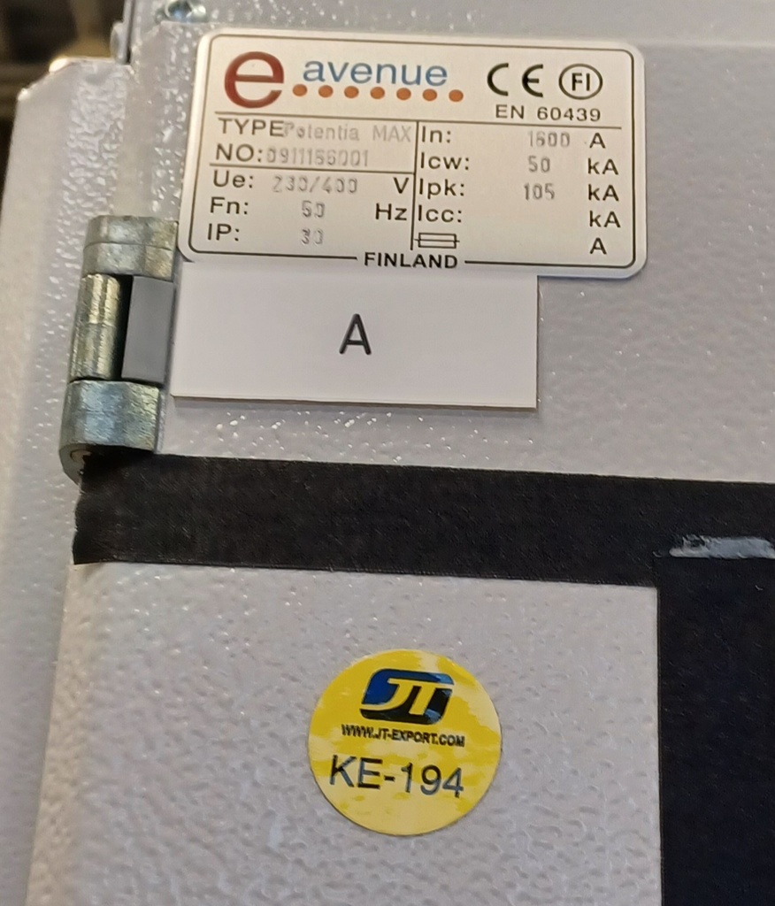 1600A 230_400V Icw 50kA Ipk 105kA Kentät 01-04 EAvenue PK1.1