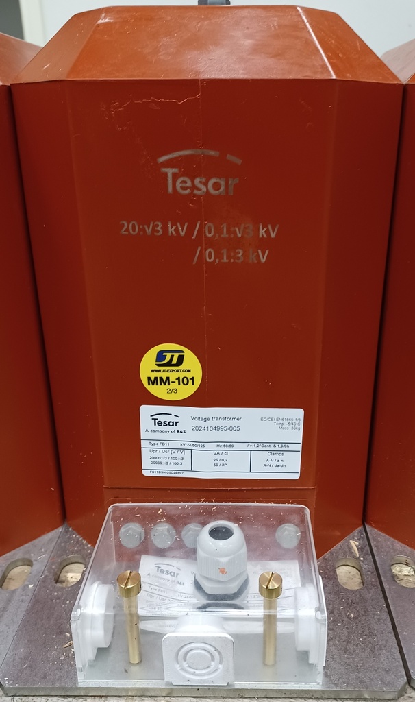 Jännitemuuntaja Tesar FD11 20000:V3/100:V3/100:3 25VA cl 0,2; 50VA