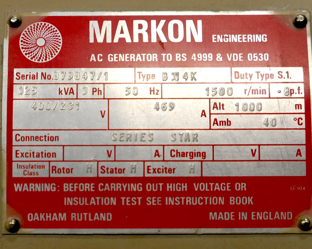 Varavoimageneraattori 300KVA (DG2)