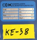 KE-58 Kempeleen Kojeistotuote