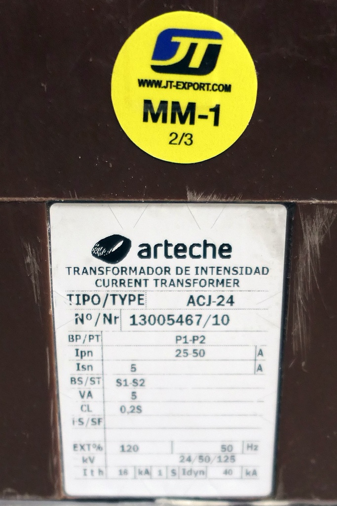MM-1 Virtamuuntaja Arteche ACJ-24 25-50/5A, 0,2S