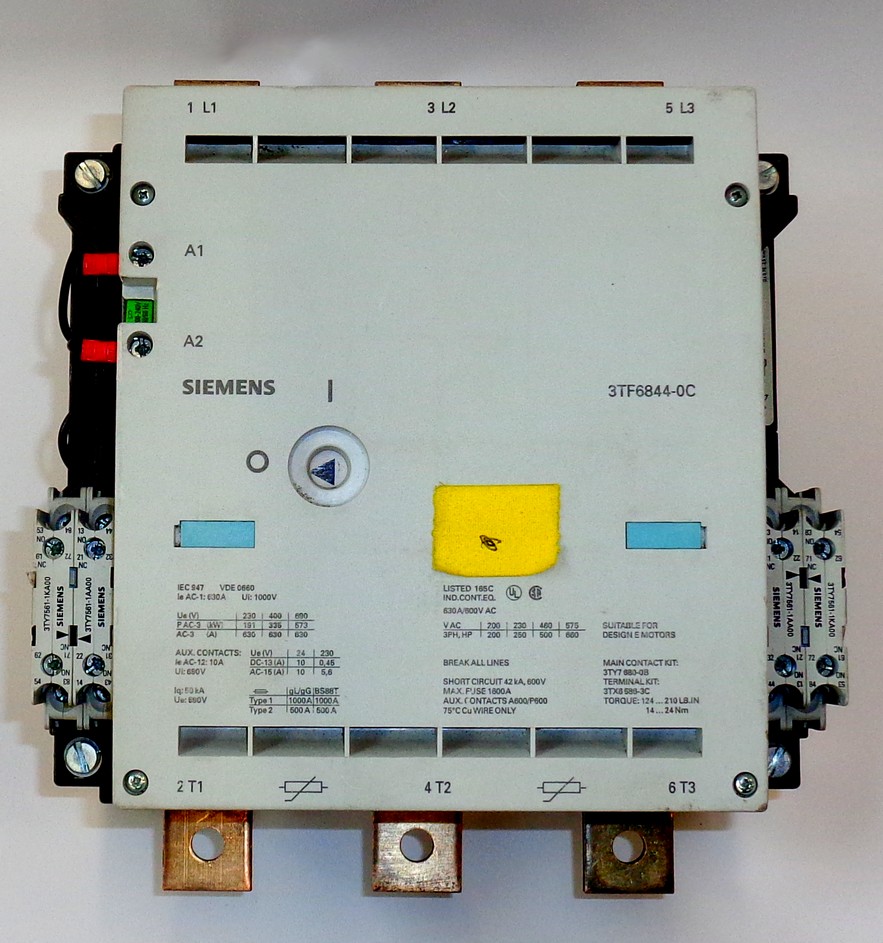 Siemens 3TF6844-OC contactor 