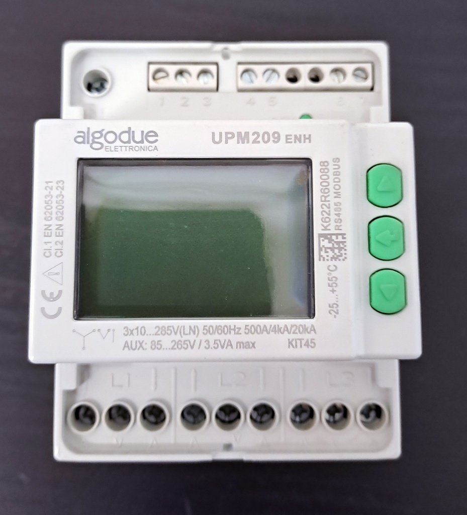 Algodue UPM209 verkkoanalysaattori + 3kpl MFC150 virtamuuntajia