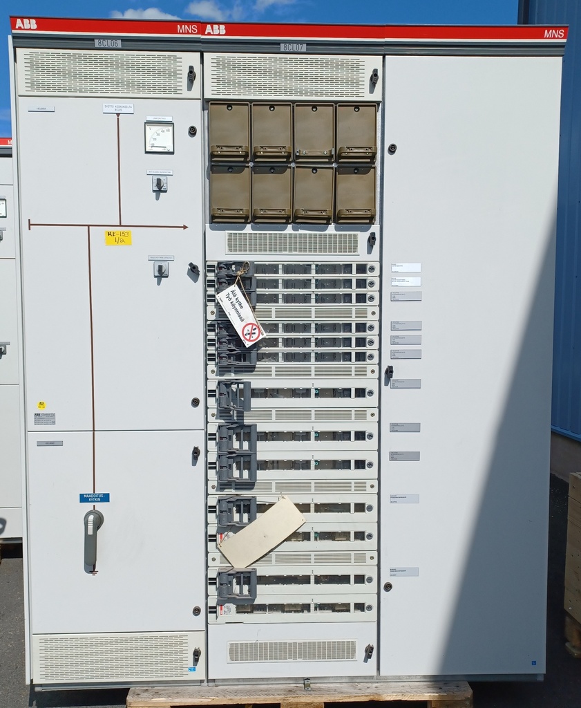 3150A 400V Icw 50kA keskus ABB MNS-W (8CL) kentät 06-10