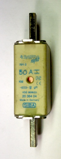 [UltraRapid2038404] Erikoisnopea kahvasulake SIBA 690V  50A DIN0 Ultra Rapid   2038404 (käytetty)